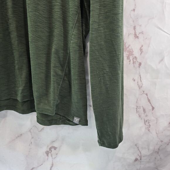 Title Nine Shirt Womens XL Green Long Sleeve Dark Forest Poly Blend Matahari - Picture 4 of 11